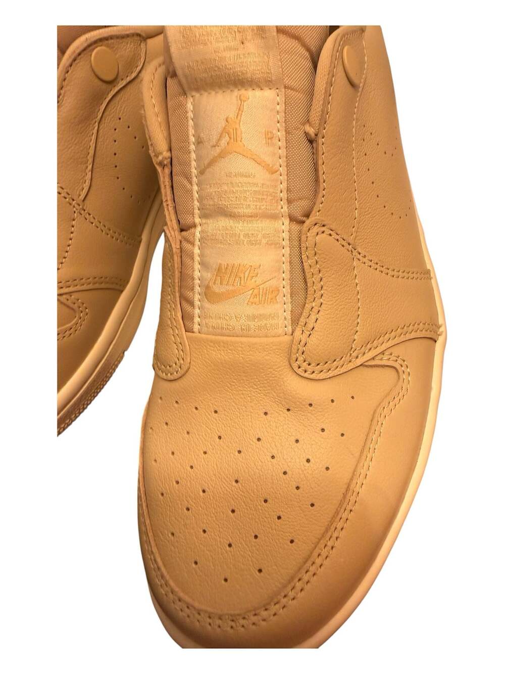Womens Air Jordan 1 Low Slip-On Desert Ore - Picture 5 of 6